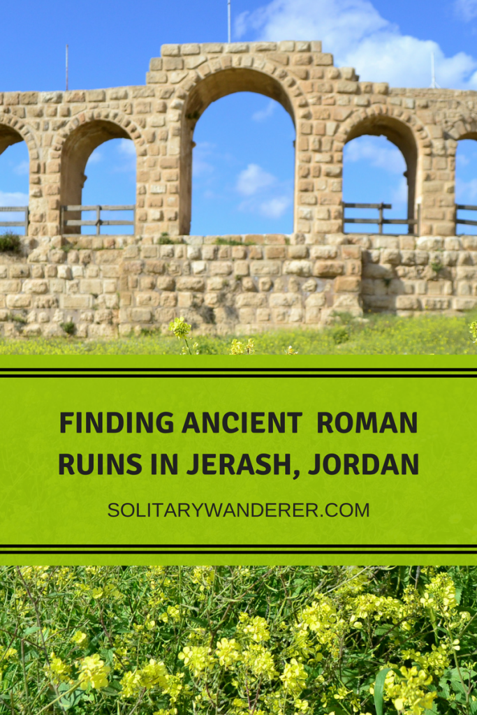 ancient roman ruins in jerash, jordan