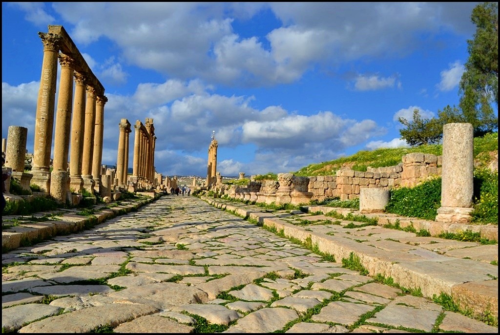 cardo maximus roman ruins in jerash