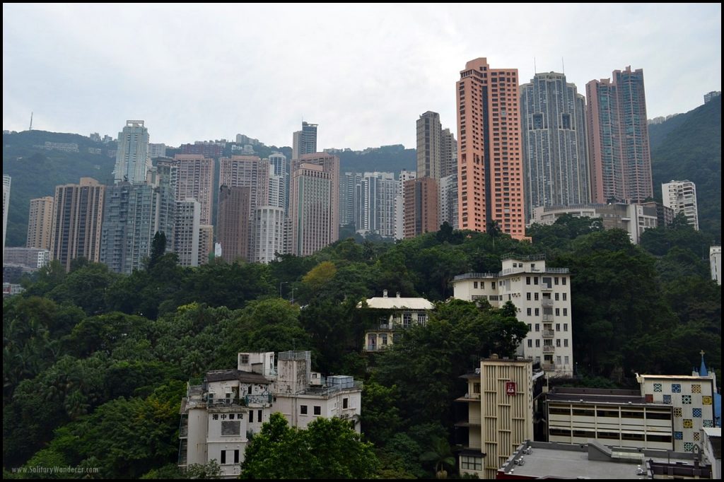 mini central hotel balcony HK