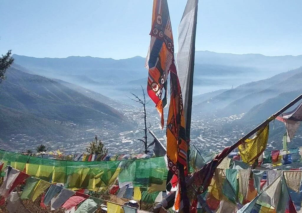 hills above Thimphu Valley
