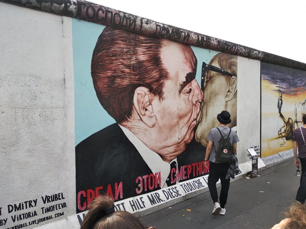 The Kiss at Berlin's East Side Gallery