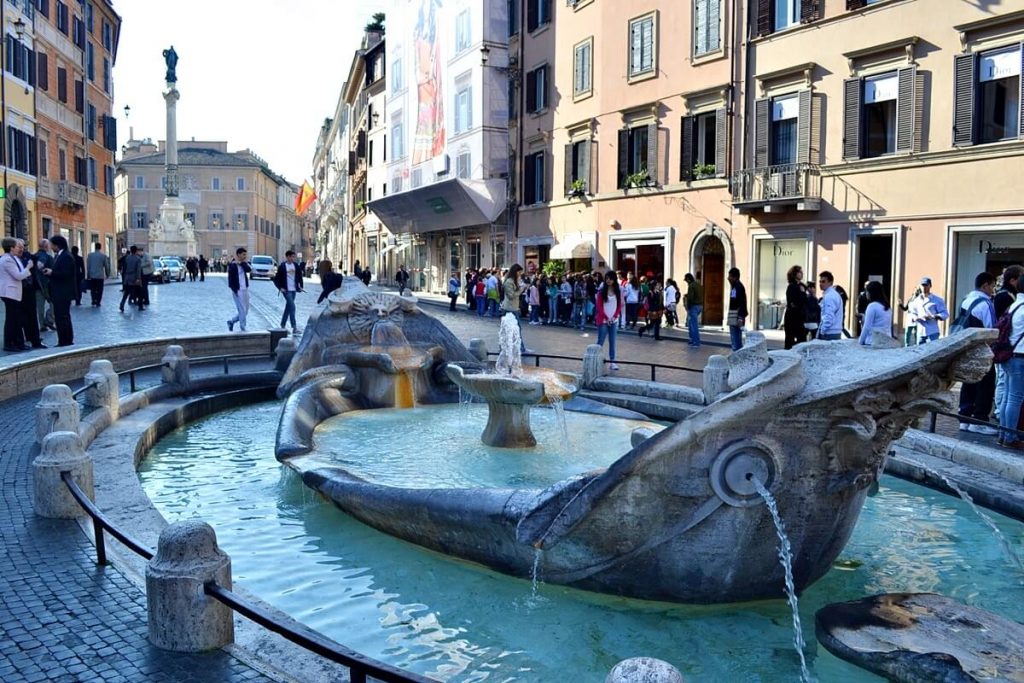 Boat Fountain -- Spanish Steps, Rome, Italy
