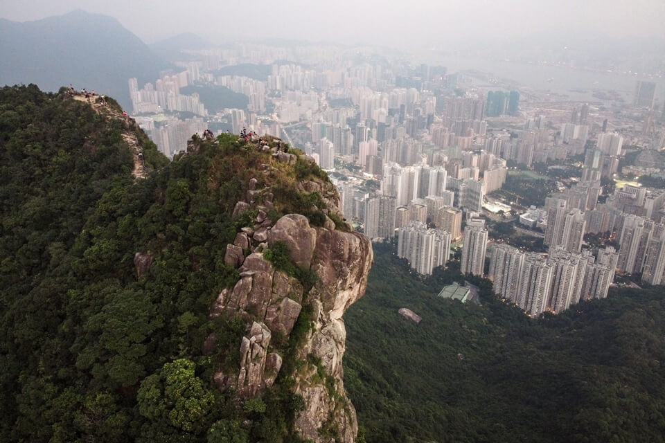 Itinéraire de Hong Kong Randonnée au Rocher du Lion