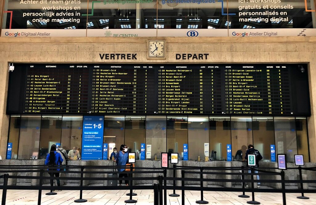 visiting belgium brussels central station