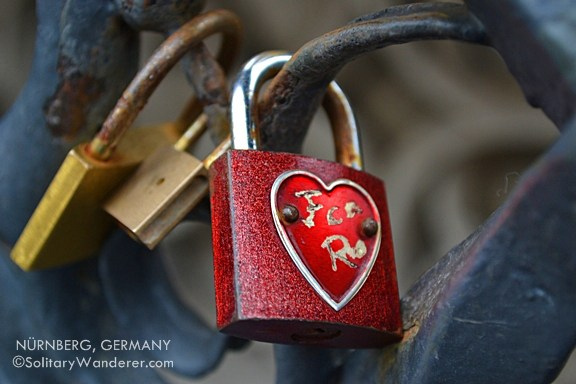 This is the love lock we placed on the fence. - Picture of Blond